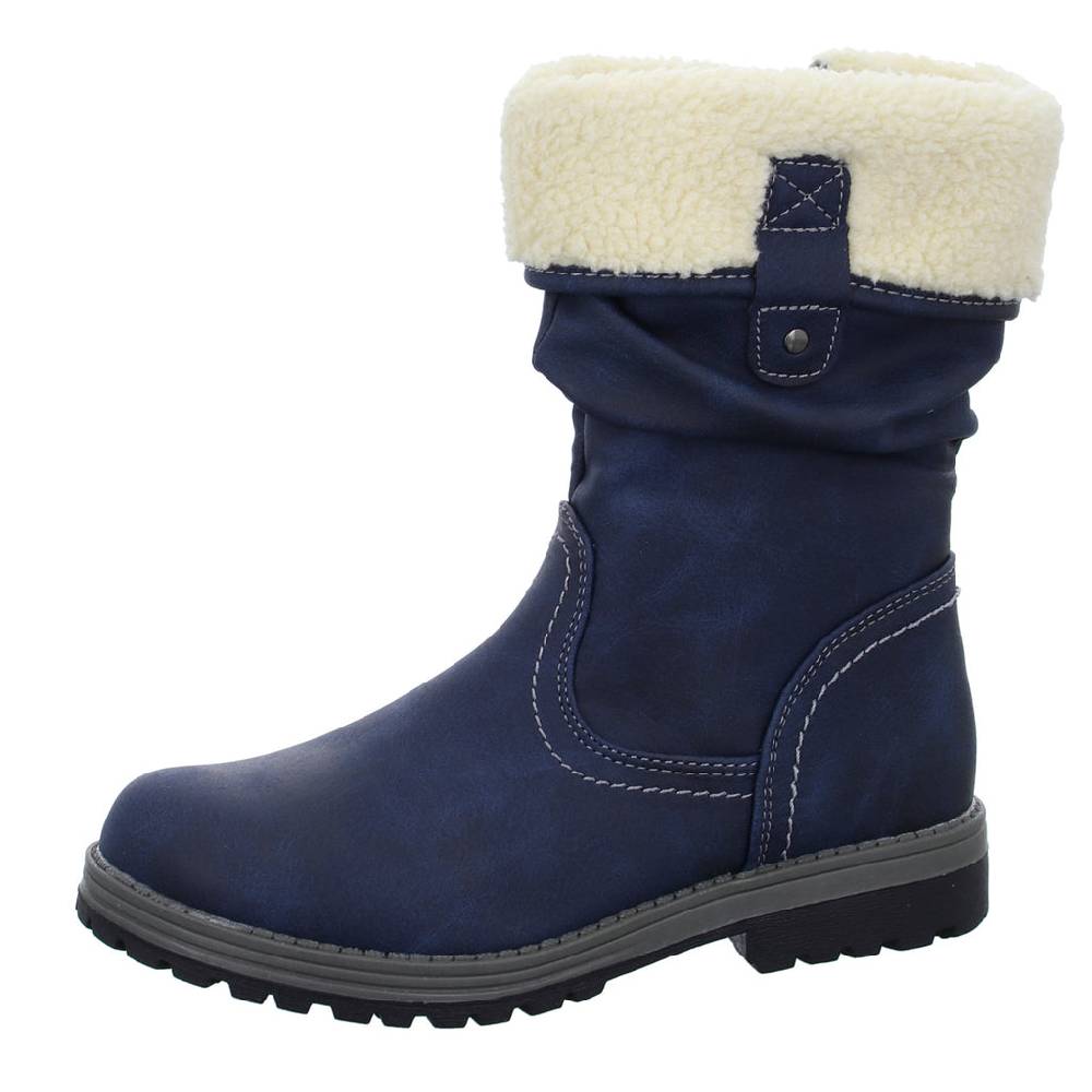girlZ onlY Schlupf-/Klettstiefelette Warmfutter Kostenloser Versand international