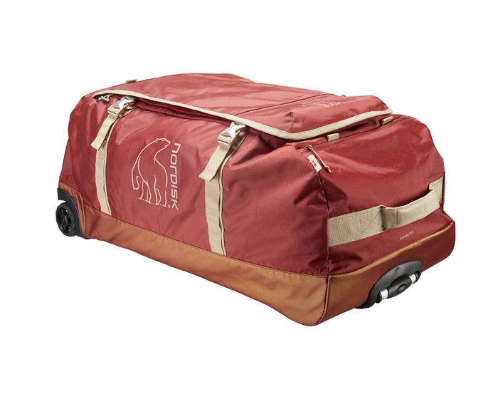 Nordisk Verran 115 Wheeled Duffel 115 L Burnt Red