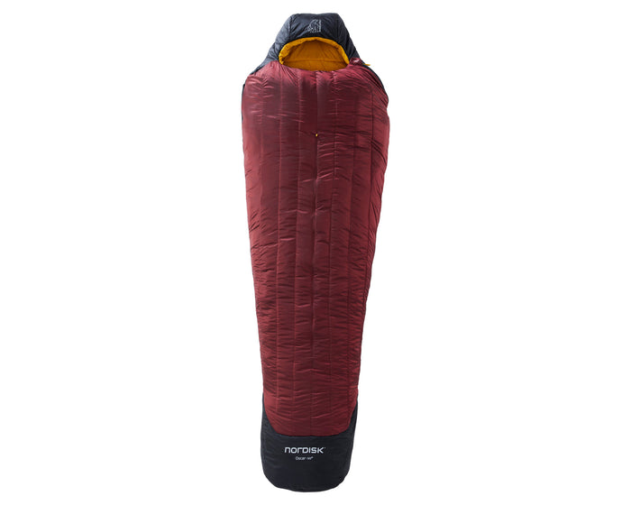 Nordisk Oscar -10° Mummy Kunstfaser Rio Red/ Mustard Yellow/ Black