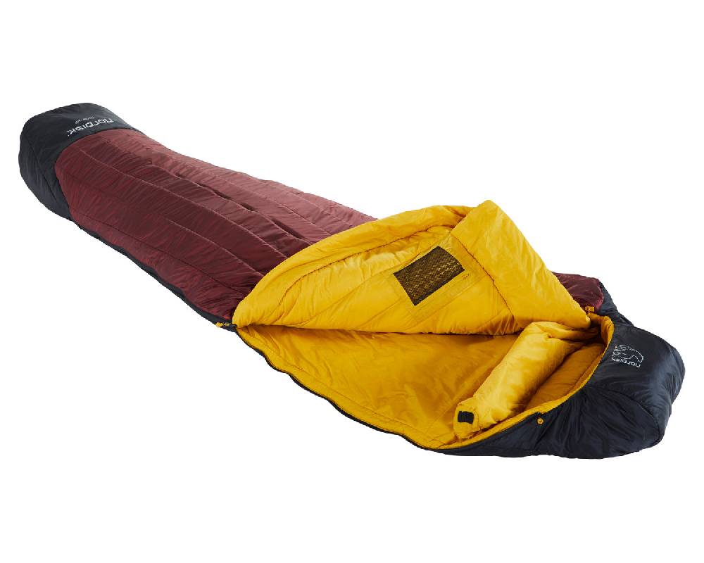 Nordisk Oscar -10° Mummy Kunstfaser Rio Red/ Mustard Yellow/ Black Fabrikverkauf