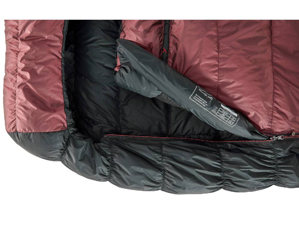 Nordisk Voyage 500 Right zip Daune (-5° C) | Ribbon red Blitzverkäufe