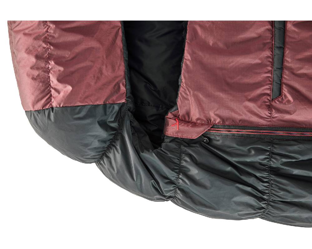 Nordisk Voyage 300 Right zip Daune (1° C) | Ribbon red Auslauf