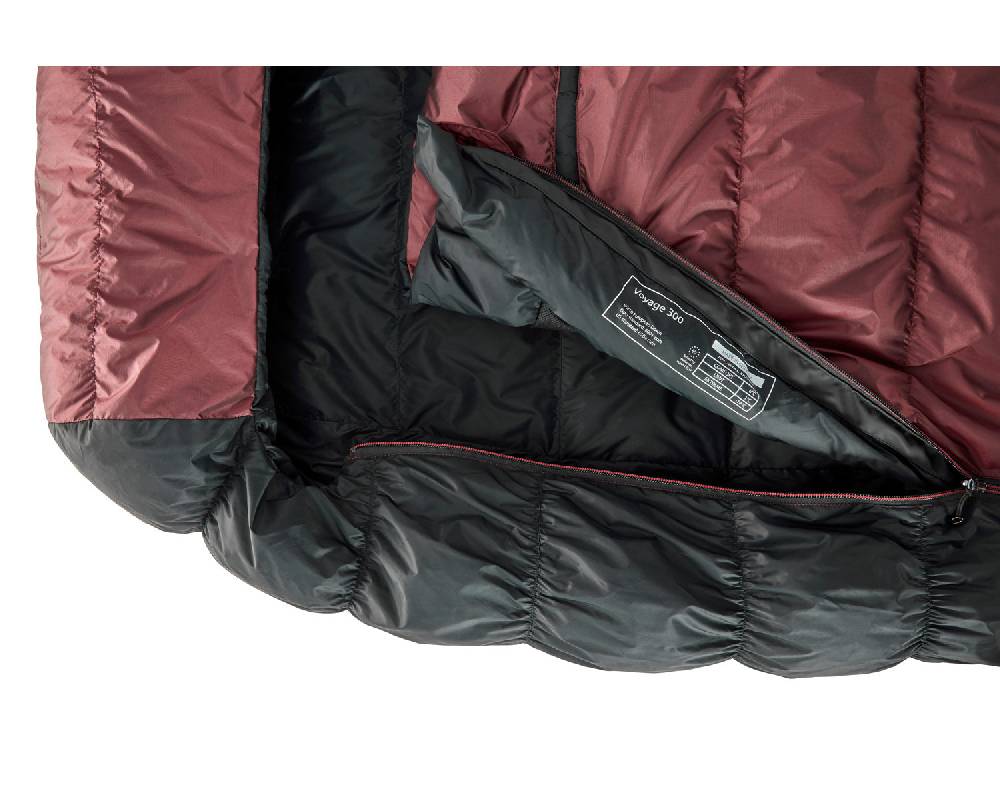 Nordisk Voyage 300 Right zip Daune (1° C) | Ribbon red Auslauf