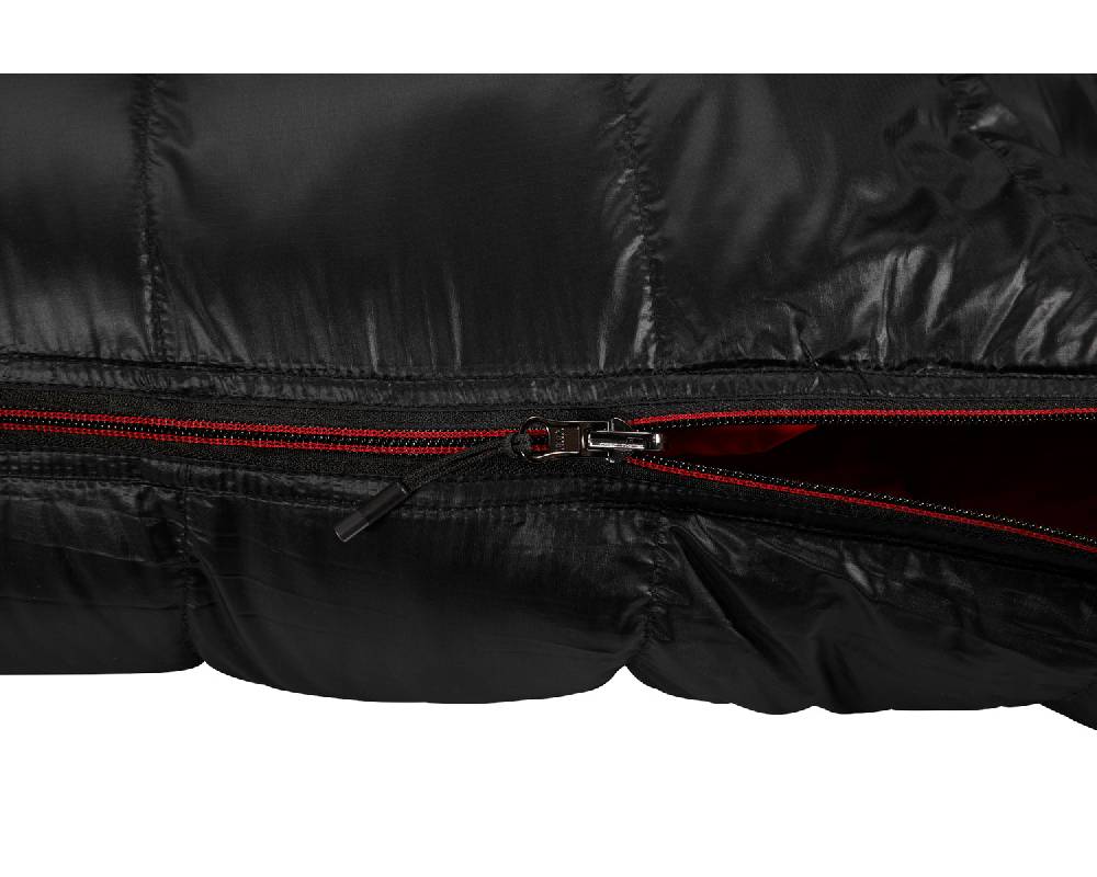 Nordisk V.I.B. 250 Left zip Daune (5° C) | Black Günstiger Verkauf