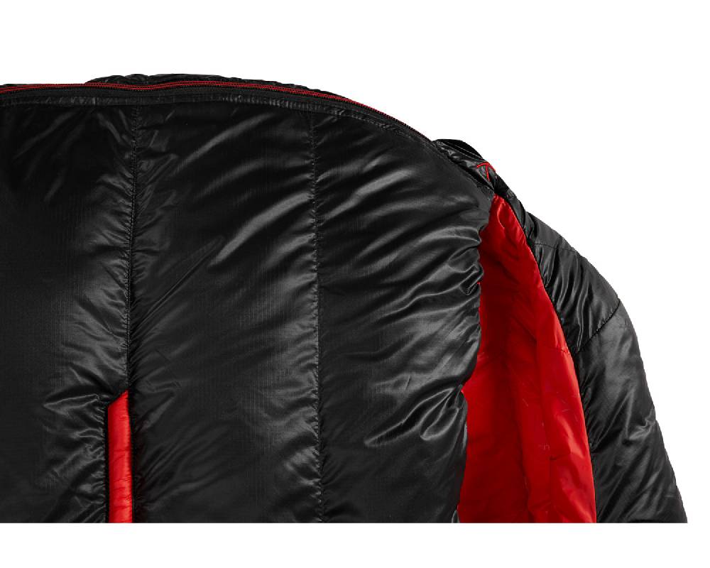 Nordisk V.I.B 250 Right zip Daune (5° C) | Black Fabrikverkauf