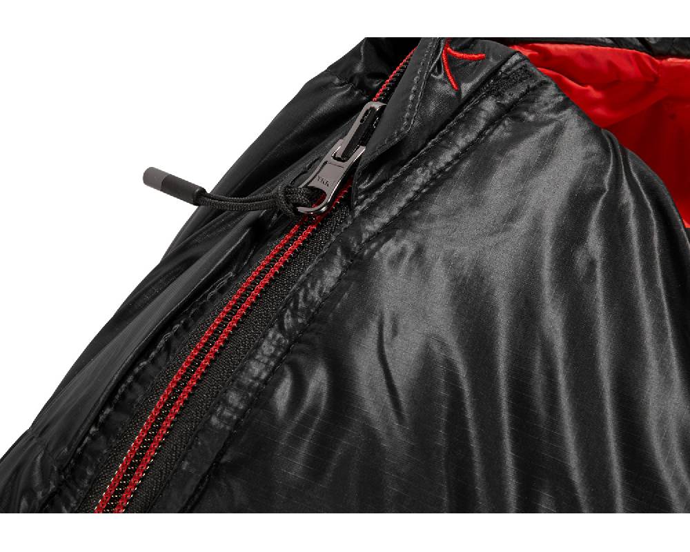Nordisk V.I.B 250 Right zip Daune (5° C) | Black Fabrikverkauf
