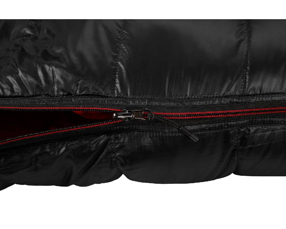 Nordisk V.I.B 250 Right zip Daune (5° C) | Black Fabrikverkauf