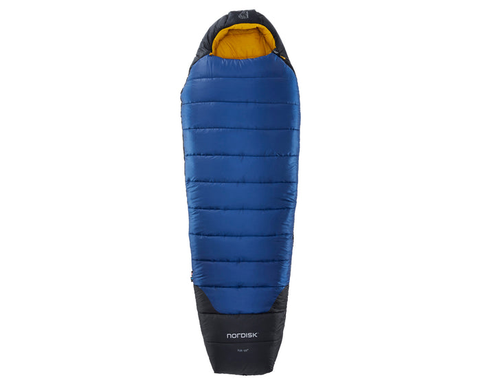 Nordisk Puk -10° Mummy| Kunstfaser True Navy/Mustard Yellow/Black