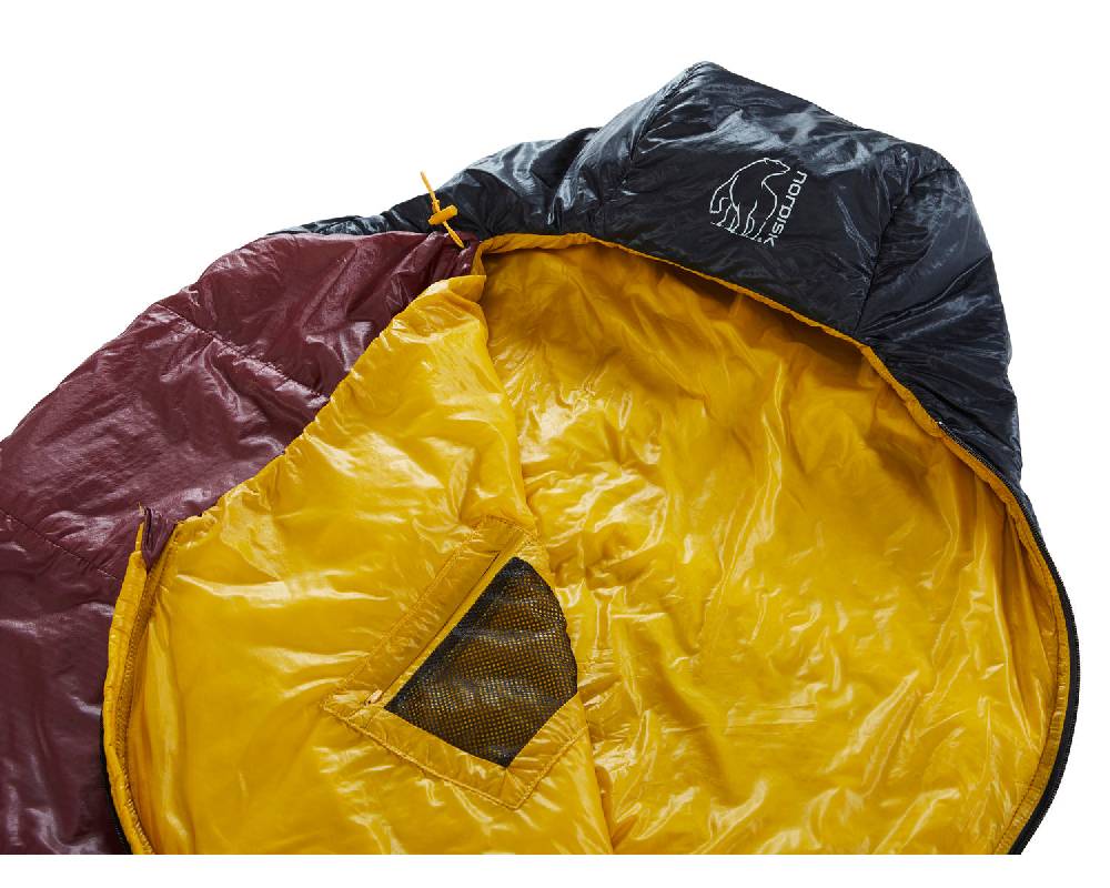 Nordisk Oscar +10° Mummy | Kunstfaser Rio Red/ Mustard Yellow/ Black Fabrikverkauf