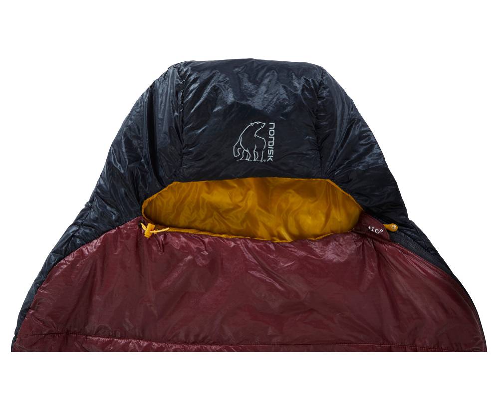 Nordisk Oscar +10° Mummy | Kunstfaser Rio Red/ Mustard Yellow/ Black Fabrikverkauf