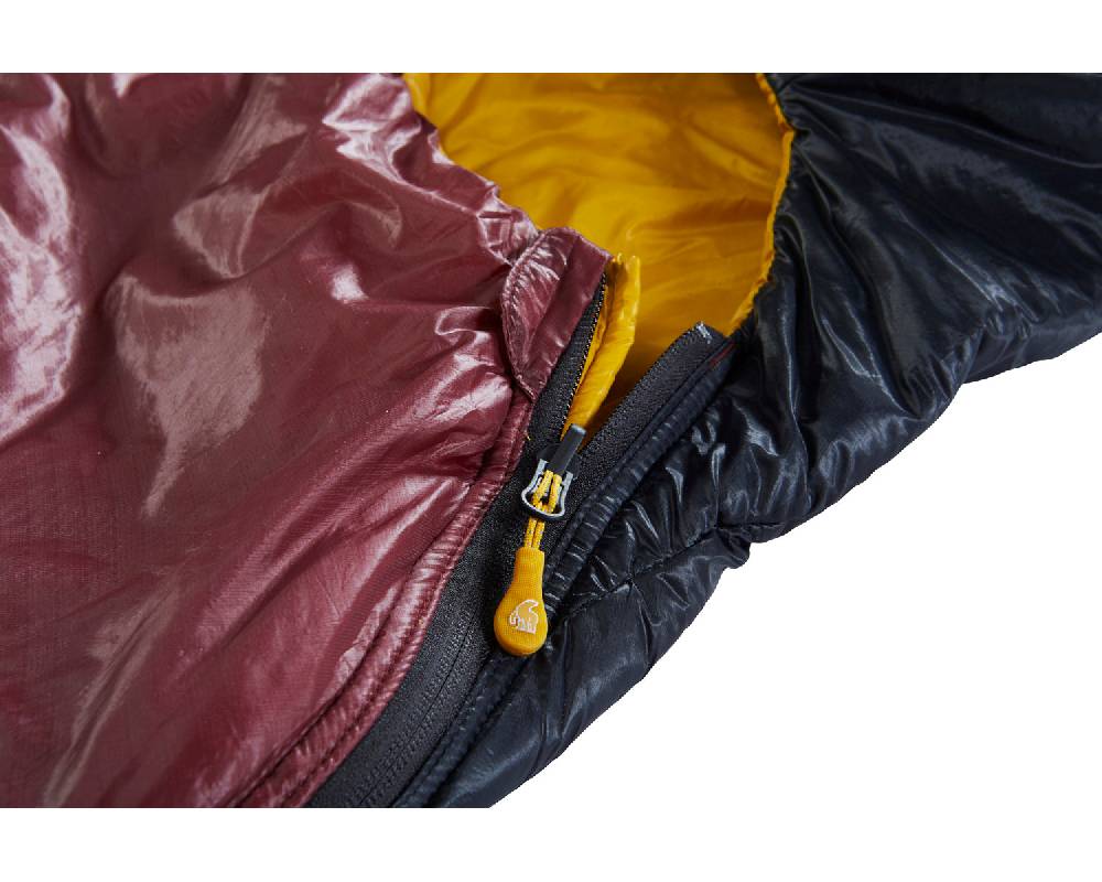 Nordisk Oscar +10° Mummy | Kunstfaser Rio Red/ Mustard Yellow/ Black Fabrikverkauf