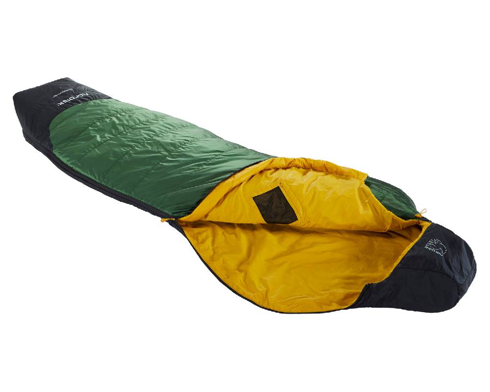 Nordisk Gormsson +10° Curve| Kunstfaser Artichoke Green/Mustard Yellow/Black Fabrikverkauf