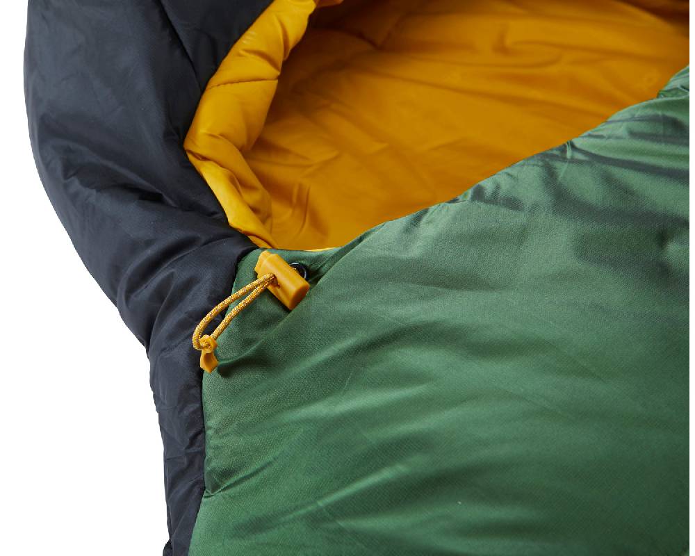 Nordisk Gormsson +10° Curve| Kunstfaser Artichoke Green/Mustard Yellow/Black Fabrikverkauf