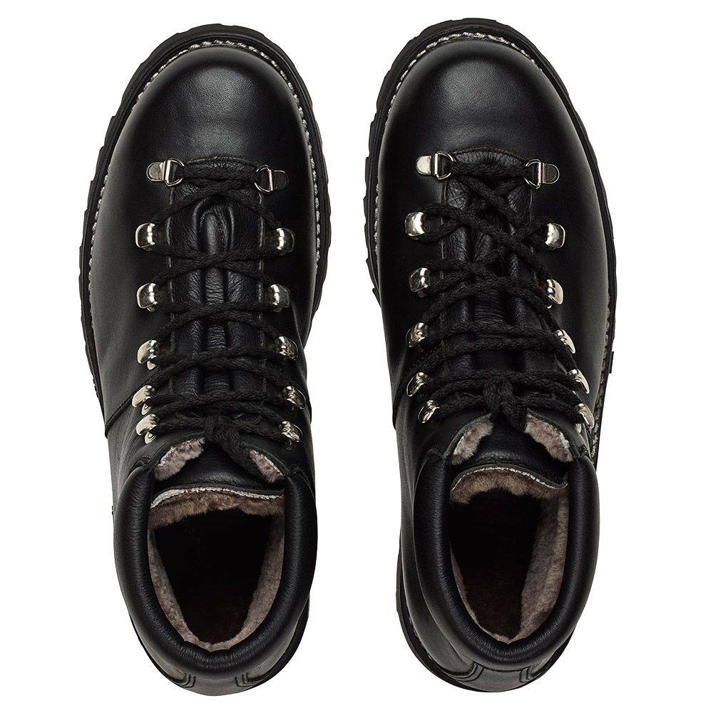 Original Haferl Halblech Lammfell | schwarz im Angebot