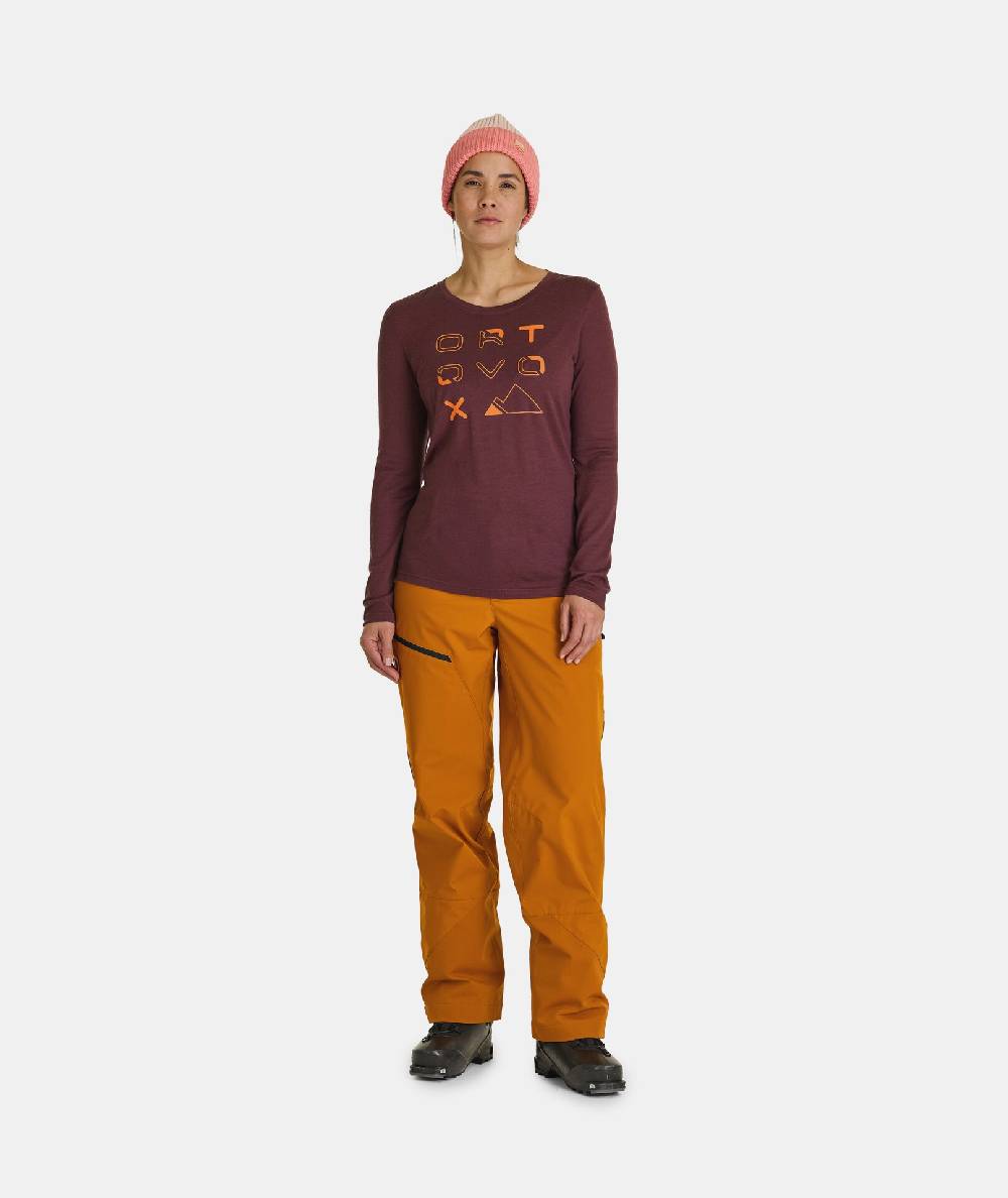 Ortovox 185 MERINO BRAND OUTLINE LS Günstiger Verkauf