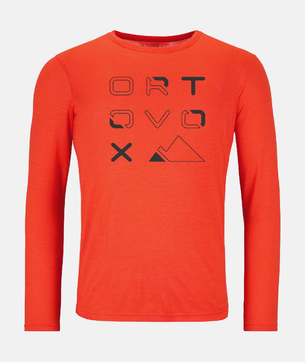 Ortovox 185 MERINO BRAND OUTLINE LS