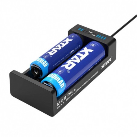Parforce Ladegerät XTAR MC2 Plus 1-2 Li-Ion 3,7V 10440-21700 mit LED Günstiger Verkauf