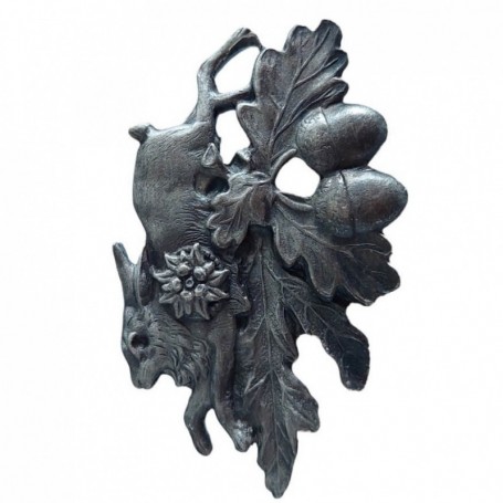 Parforce Anstecknadel mit Hasenmotiv mit Eichel ARTURE (2635) Auslauf