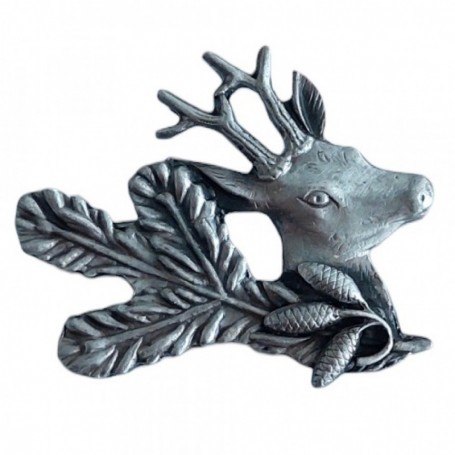 Parforce Anstecknadel mit Motiv Hirsch mit Tannenzweig ARTURE (2609)