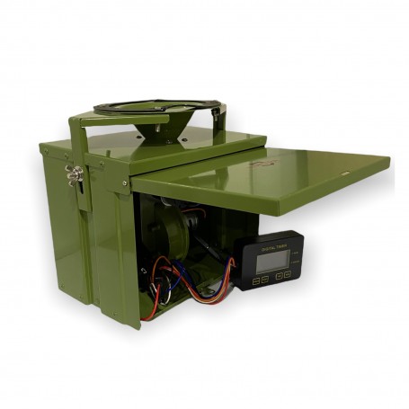 Parforce Automatischer Metall-Wildfütterer HUNTERA FeedPro M3 12V mit 2 Motoren Hotsell