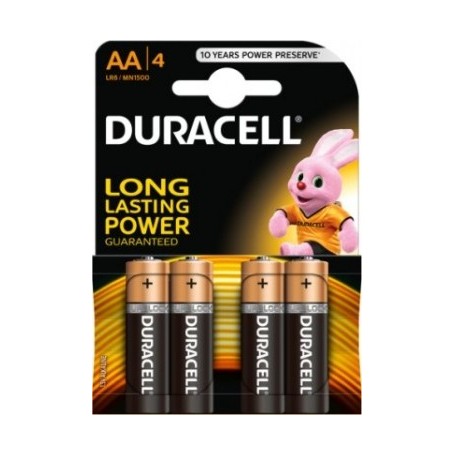Parforce Batterien Duracell R6 AA 1.5V 4pcs
