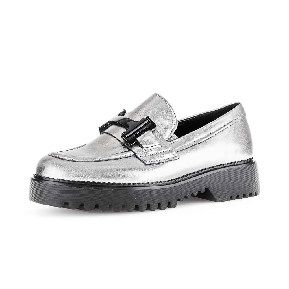 Pius Gabor Loafer silber Auslauf