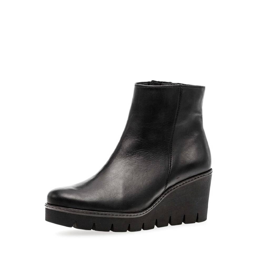 Pius Gabor Plateau Stiefelette schwarz Begrenzte Freigabe