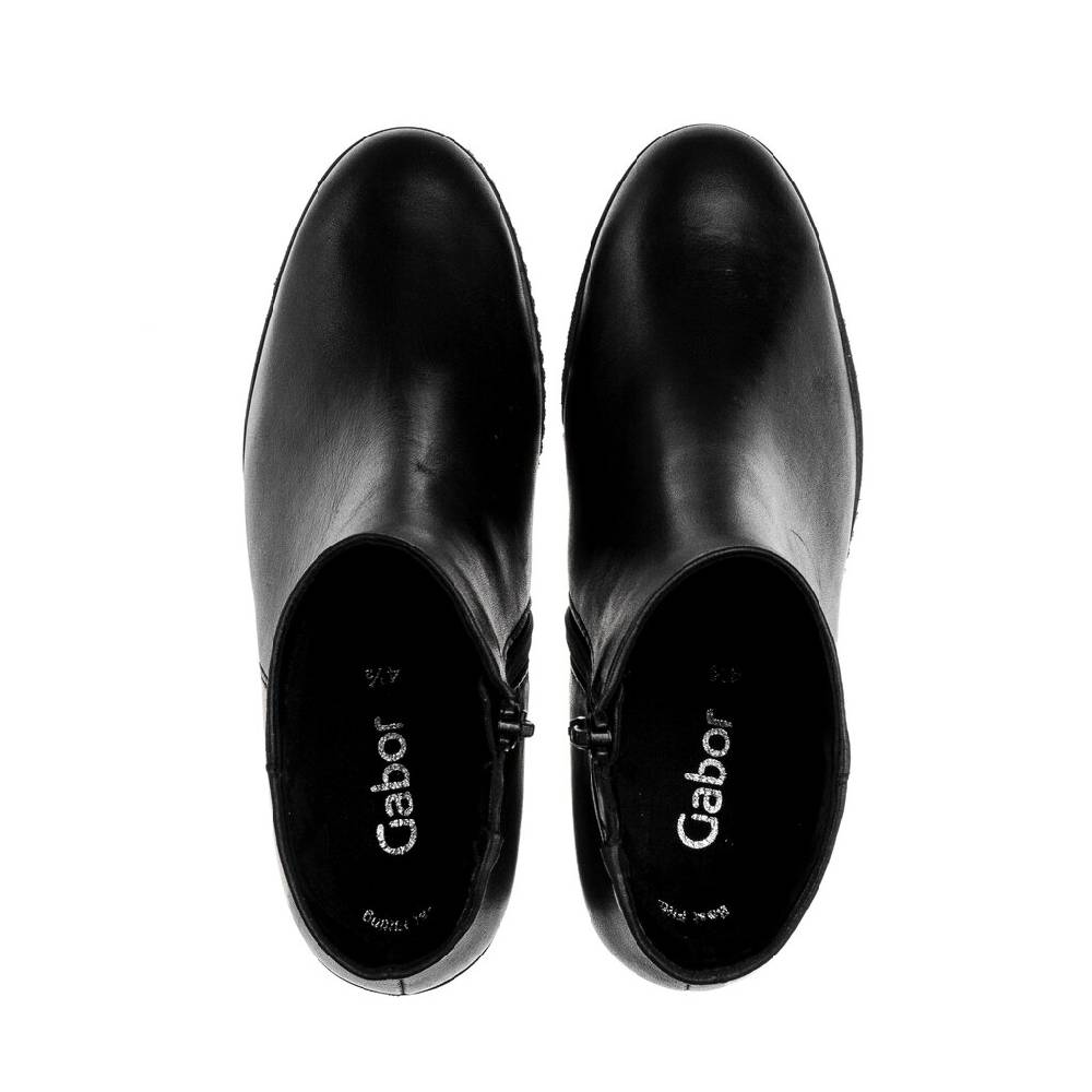 Pius Gabor Plateau Stiefelette schwarz Begrenzte Freigabe