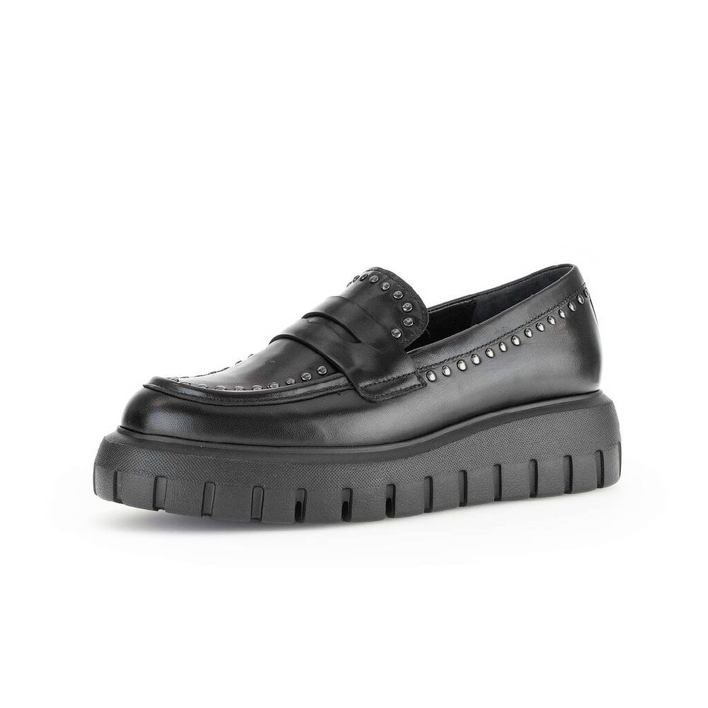 Pius Gabor Loafer schwarz Clearance-Verkauf