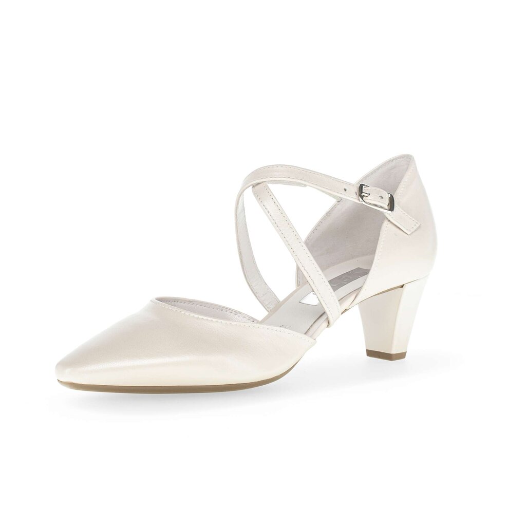 Pius Gabor Spangenpumps weiß Lagerräumung
