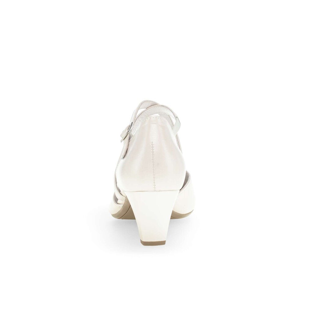 Pius Gabor Spangenpumps weiß Lagerräumung