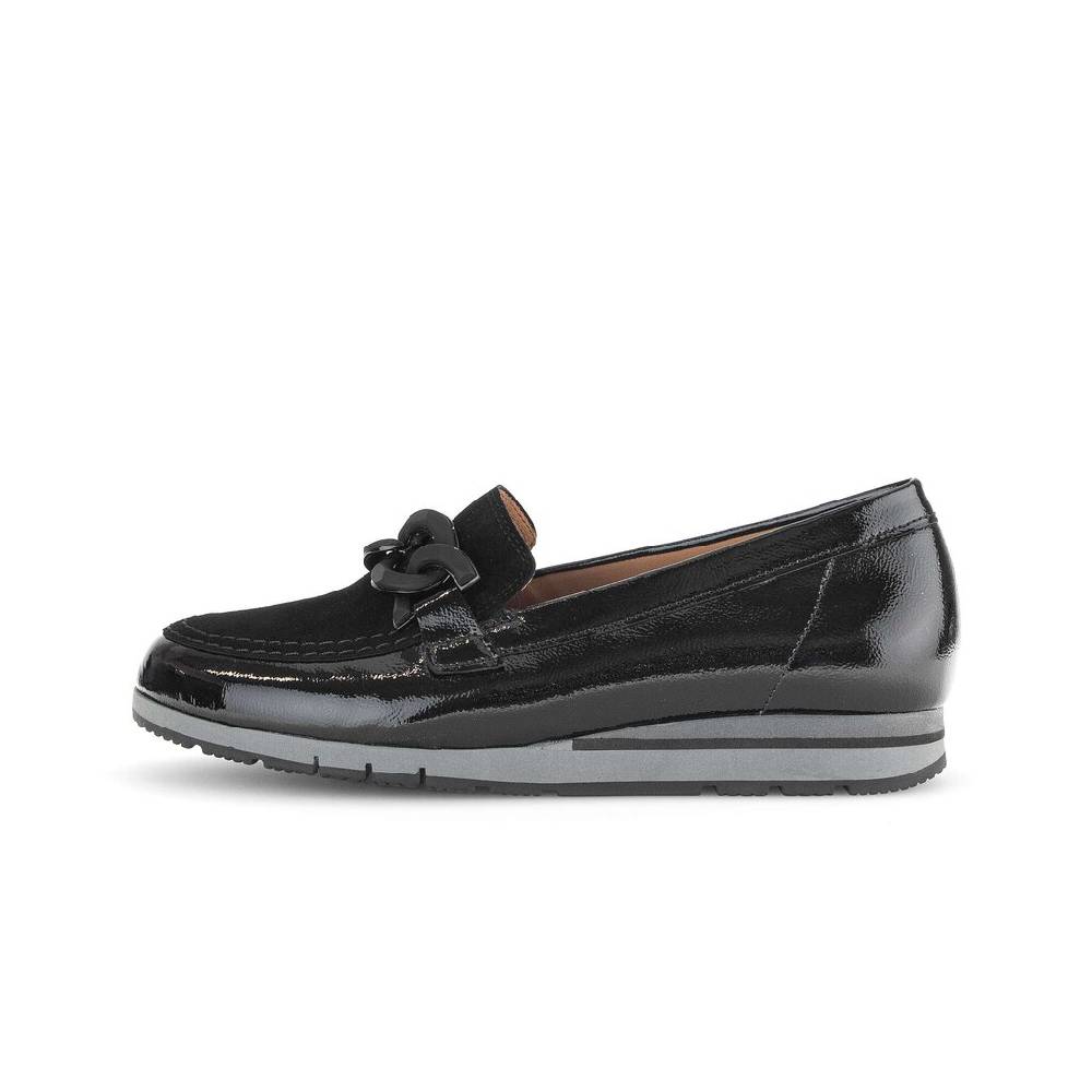 Pius Gabor Slipper schwarz Kostenloser Versand