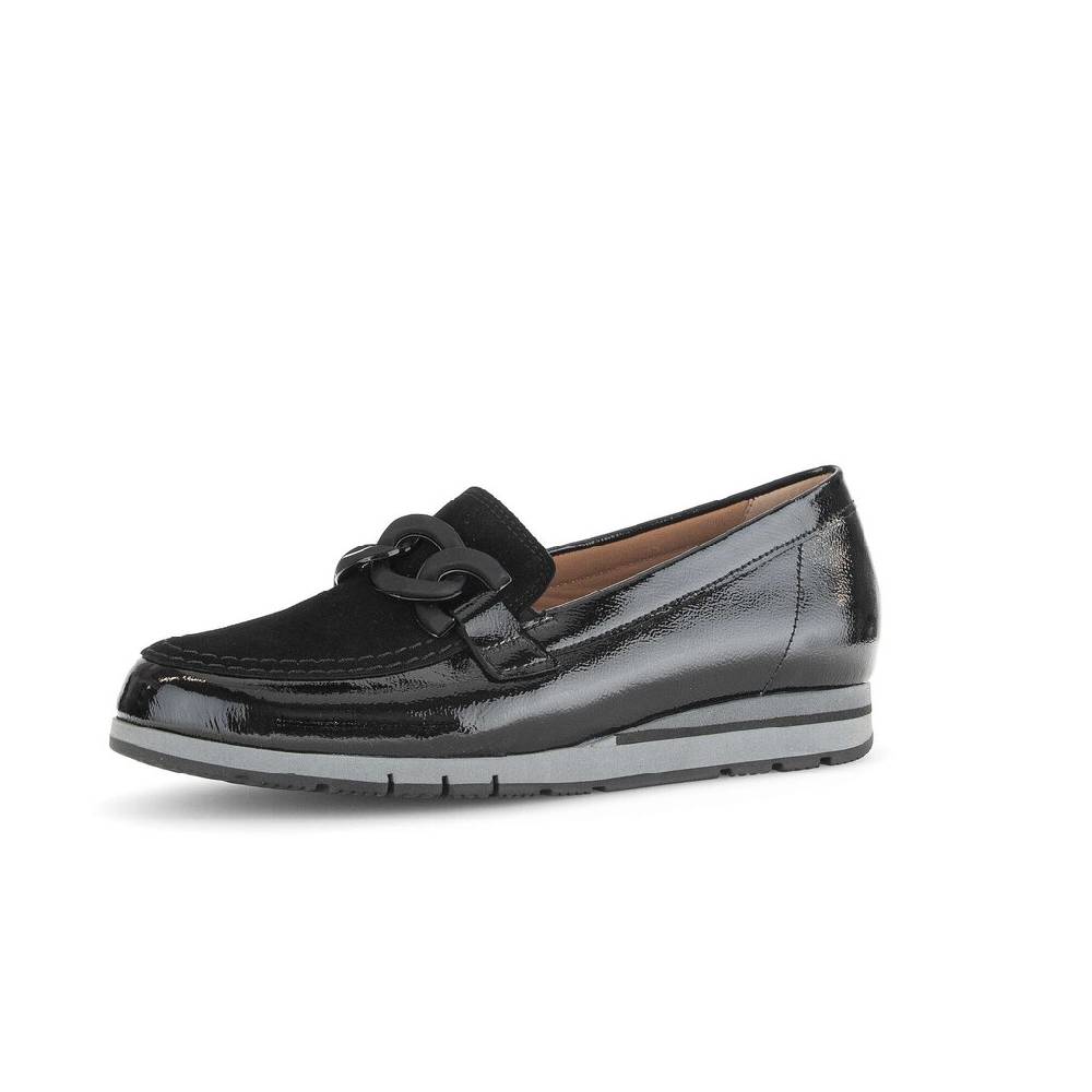 Pius Gabor Slipper schwarz Kostenloser Versand