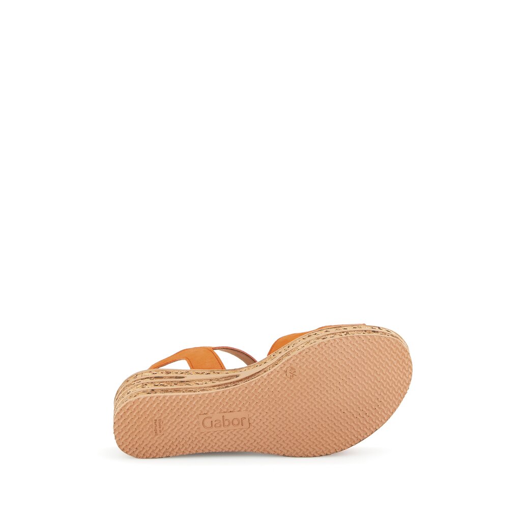 Pius Gabor Riemchensandale orange Sonderangebot