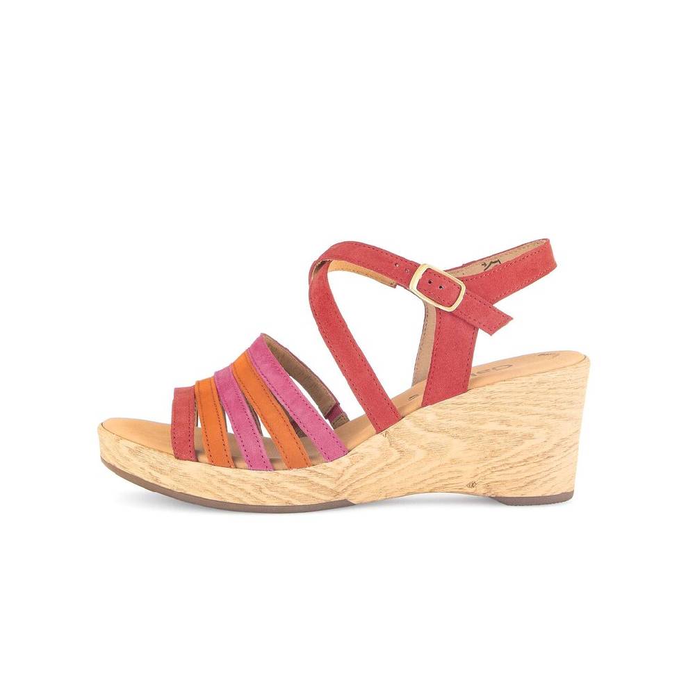 Pius Gabor Riemchensandale rot Online Shopping