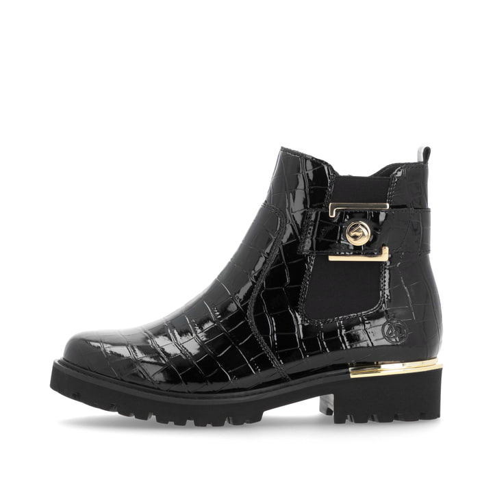 Remonte Artikelnummer D8684-03 remonte Damen Chelsea Boots lackschwarz Remonte Artikelnummer D8684-03 remonte Damen Chelsea Boots lackschwarz