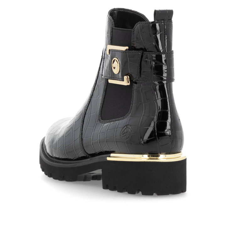 Remonte Artikelnummer D8684-03 remonte Damen Chelsea Boots lackschwarz im Angebot