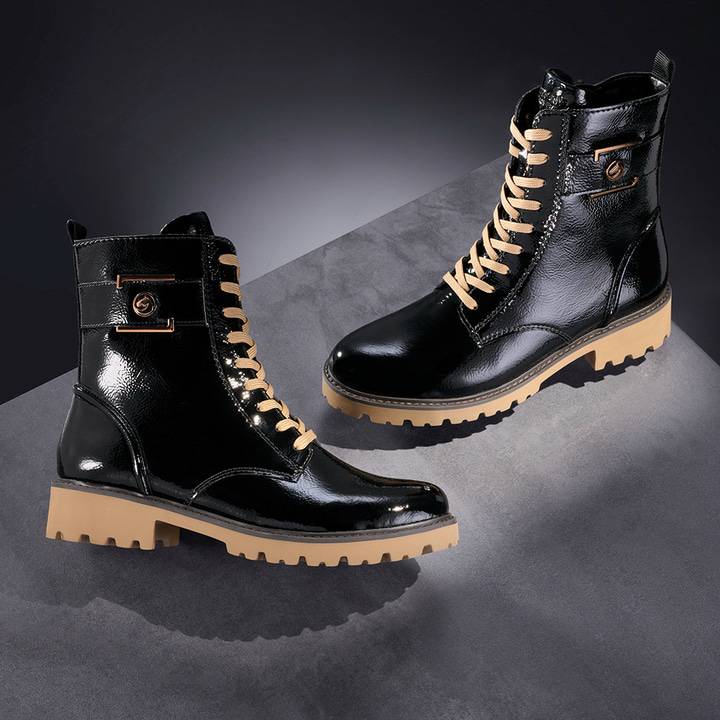 Remonte Artikelnummer D8663-00 remonte Damen Biker Boots glanzschwarz Remonte Artikelnummer D8663-00 remonte Damen Biker Boots glanzschwarz