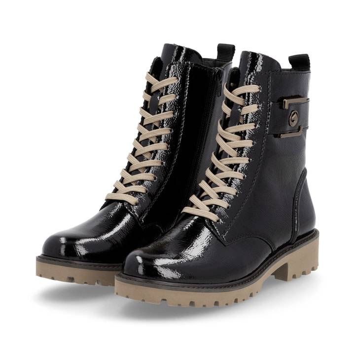Remonte Artikelnummer D8663-00 remonte Damen Biker Boots glanzschwarz Schlussverkauf