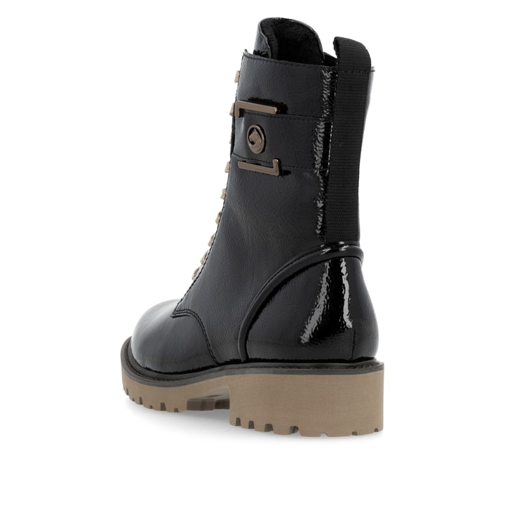 Remonte Artikelnummer D8663-00 remonte Damen Biker Boots glanzschwarz Schlussverkauf