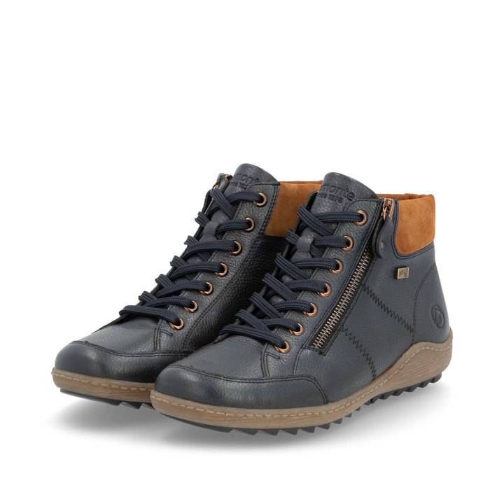 Remonte Artikelnummer R1457-14 remonte Damen Schnürschuhe dunkelblau-nougatbraun Remonte Artikelnummer R1457-14 remonte Damen Schnürschuhe dunkelblau-nougatbraun
