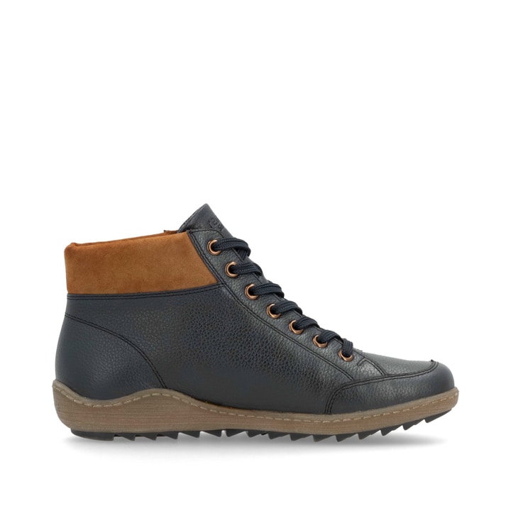 Remonte Artikelnummer R1457-14 remonte Damen Schnürschuhe dunkelblau-nougatbraun Online