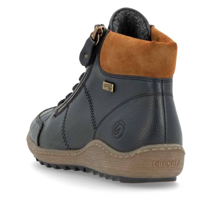Remonte Artikelnummer R1457-14 remonte Damen Schnürschuhe dunkelblau-nougatbraun Online