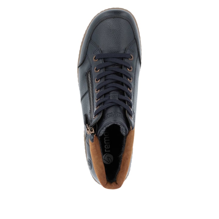 Remonte Artikelnummer R1457-14 remonte Damen Schnürschuhe dunkelblau-nougatbraun Online