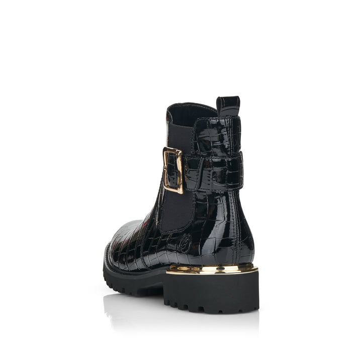 Remonte Artikelnummer D8684-02 remonte Damen Chelsea Boots lackschwarz Auslauf