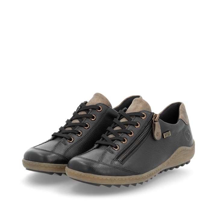 Remonte Artikelnummer R1402-08 remonte Damen Schnürschuhe urbanschwarz-zimtbraun