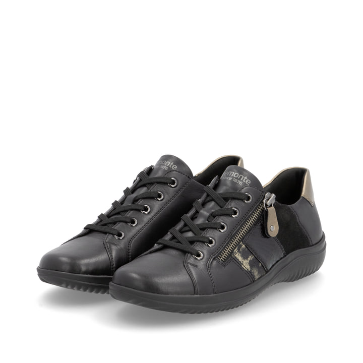 Remonte Artikelnummer D1E00-03 remonte Damen Schnürschuhe asphaltschwarz
