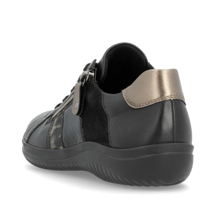 Remonte Artikelnummer D1E00-03 remonte Damen Schnürschuhe asphaltschwarz Fabrikverkauf