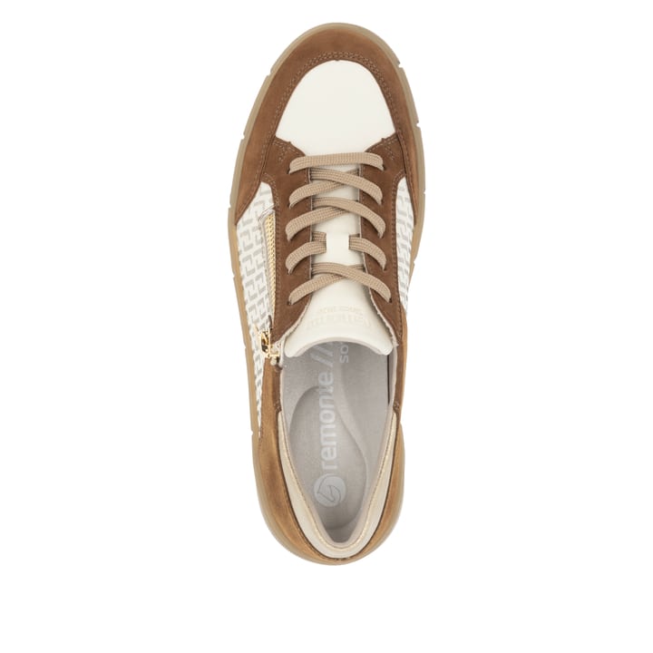 Remonte Artikelnummer D1T00-60 remonte Damen Sneaker hellbeige-noisette Fabrikverkauf