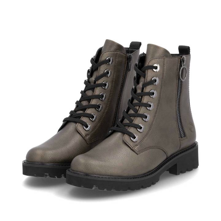 Remonte Artikelnummer D8671-92 remonte Damen Schnürstiefel metallicbraun